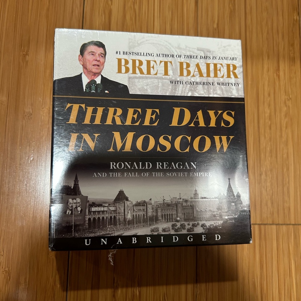 Three Days in Moscow Ronald Reagan Bret Baier Audiobook Brand New!